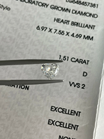 Stokta Kalp Şeklinde IGI CVD/HTPT Elmas 0.3CT-6CT Yüksek Kalite Laboratuvarda Yetiştirilmiş Renk D Çoklu Boyutlar /IGI Sertifikalı Takı Yapımı İçin