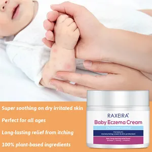 Crema per il trattamento dell'eczema del bambino personalizzato per la cura della pelle con dermatite da pannolino per il corpo crema Eczema a base di erbe naturali Private Label