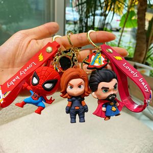Mát Mẻ Phim Hoạt Hình Marvel Wonder Woman Bat Người Đàn Ông Keychain 3D Búp Bê Mặt Dây Chuyền Cao Su Mềm Móc Chìa Khóa Túi Chìa Khóa Xe Trang Trí Móc Khóa Quà Tặng - Product Image 4