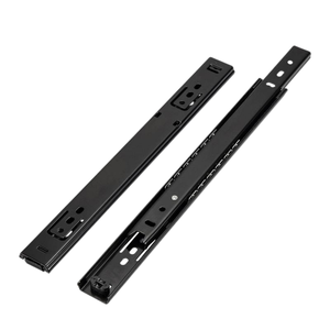 27 मिमी चौड़ा दो-सेक्शन बॉल असर ट्रैक-साइड-माउंटेड स्टील ड्रॉअर गाइड, कॉफी टेबल और फोटो हैंगिंग स्लाइड रेल - Product Image 3