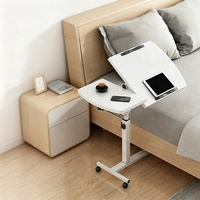 Table d'étude pliable réglable pour ordinateur portable à placer au côté du lit
