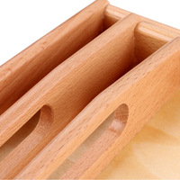Set Baki Aktivitas Sensorik Kayu Taman Kanak-Kanak, Alat Edukasi Montessori, Bahan Praktis untuk Kehidupan Sehari-hari, Bersertifikat Keamanan, Mainan Unisex