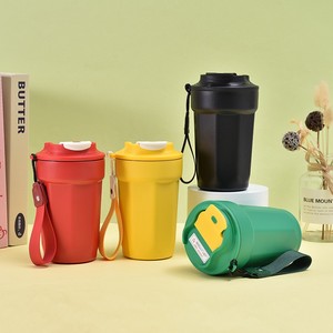 แก้วกาแฟแบบพกพา ทนทาน ขายส่ง แก้วกาแฟสแตนเลสสองชั้น เก็บอุณหภูมิ - Product Image 1