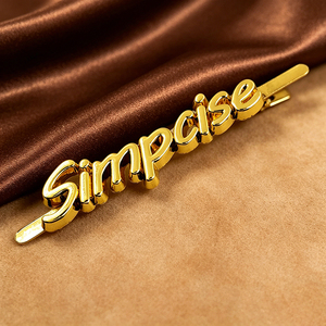 Rectangle Metal Clothing Label Stitch Plating Garment Use <b>Gold</b> Silver Tone - Product Image 3