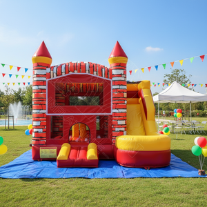 Nuevo diseño inflable Moonwalk Water Bounce House Bouncer Bouncy Castle Combo Jumping Commercial Bounce House para alquiler de fiestas - Product Image 3