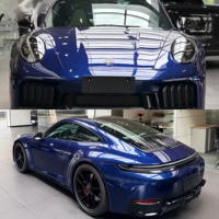 Film PPF Gentian Blue PET TPU Warna-warni Untuk Mengubah Warna Bodi Mobil Anti Gores dan Menguning Mengkilap 1.52*17M