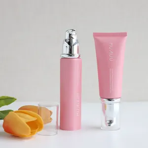 Cosmetic 30g Plastic Soft Tube with Aluminum Cream Airless Pump