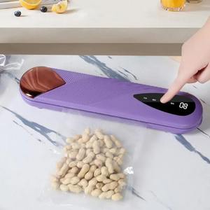 New Portable Wireless USB Rechargeable <b>Small</b> Household Digital <b>Display</b> Vacuum Sealing Machine With10 Vacuum Bags, Home Storage - Product Image 5