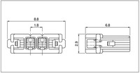 Harnais de câbles électriques en cuivre personnalisé, câble JST LEA, connecteur à pas de 1,8 mm pour applications électroniques automobiles, isolation en PVC