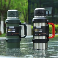 316 gros acier inoxydable grande capacité extérieur Thermos bouteille d'eau flacon d'eau