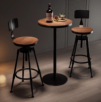 Vente en gros d'usine de tables de bar haut ensemble de chaises pour restaurant restauration rapide café thé au lait cantine meubles de restaurant hôtels