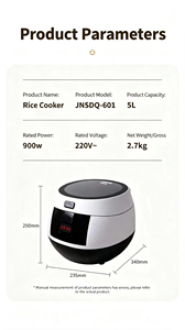 หม้อหุงข้าวไฟฟ้า Silver Crest 6 ลิตร หน้าจอดิจิตอล อัจฉริยะ พร้อมที่ตักข้าวและถ้วยตวง สำหรับใช้ในครัวเรือน - Product Image 5