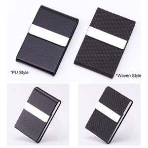 Pu Leather Rfid Blocking Business Case Metal <b>Slim</b> Name <b>Card</b> <b>Holder</b> - Product Image 6