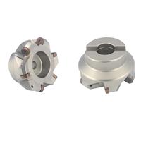 MFC45 °   Série de têtes de coupe 07, fraise à face indexable pour plaquettes HNPJ0704, disque de fraisage CNC à 45 degrés