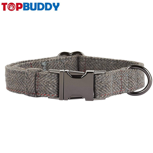 <span class=keywords><strong>Collar</strong></span> de cáñamo personalizado simple pero clásico hecho a mano de calidad superior para perro - Product Image 3