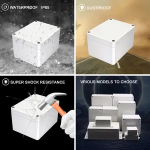 กล่องพลาสติก IP65 กันน้ํากล่องแยกการกระจาย DIY ที่อยู่อาศัยอิเล็กทรอนิกส์ PCB เครื่องมือโครงการตู้ขยายเสียง