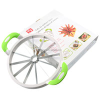 KINGWISE Vente chaude Cuisine Grand Melon Trancheuse Cutter Eplucheur Corer Serveur Acier Inoxydable Lourd Pastèque Trancheuse
