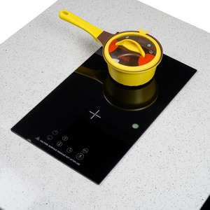 Table de cuisson à induction encastrable 2 brûleurs, surface en verre céramique à commande tactile - Product Image 2