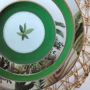 Assiettes de Dîner de Restaurant, Décoration Mariage Dubaï, Vaisselle de Luxe, Ensembles d'Assiettes, Vaisselle en Porcelaine de Shanxi - Product Image 3