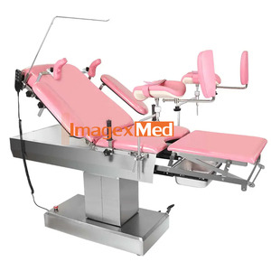 Mesa de parto eléctrica de cama obstétrica eléctrica médica con tablero de pierna deslizante para uso en ginecología - Product Image 1