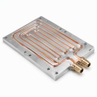 Plaque froide liquide en cuivre haute performance - Refroidisseur en cuivre enduit d'époxy - Dissipateur thermique personnalisé pour appareils industriels