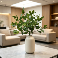 Tige de plante verte décorative d'intérieur, branche de feuillage artificiel de mangrove pour la décoration de la maison, du bureau, des mariages, des hôtels et des paysages