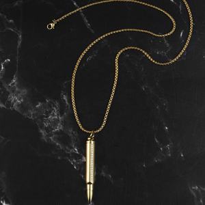 Collier pendentif en acier inoxydable en forme de balle, urne commémorative pour animaux de compagnie, bijoux couleur or pour cendres - Product Image 2