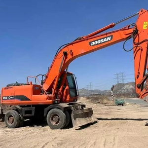 Excavatrice hydraulique à DH210W-7 roues Doosan de belle qualité en vente en stock d'occasion en excellent état avec moteur central - Product Image 5