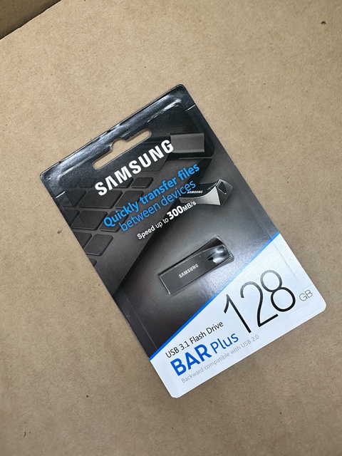 Wholesale Samsung BAR Plus 128GB USB Flash Drive Metal Body External Storage U Disk for PC Laptop Data Transfer