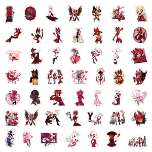 50 pz/set Hazbin Hotel cartolina adesivo di <span class=keywords><strong>carta</strong></span> - Product Image 2