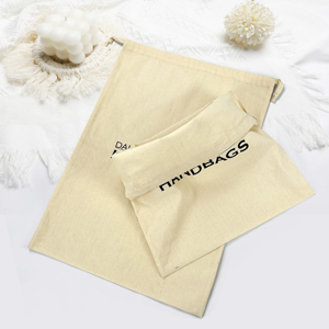 Shunfa Bán Buôn Sa8000 Biểu Tượng Tùy Chỉnh Cotton Hữu Cơ Vải Dây Kéo Pouch Cho Quần Áo Tái Sử Dụng Thân Thiện Với Môi Túi Bụi - Product Image 1