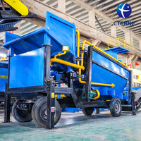 Machine de lavage et de séparation de l'or à haute capacité 50t/h, usine de traitement de la récupération de l'or pour les mines africaines