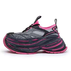 Zapatillas de diseñador con plataforma que aumenta la altura en 16 cm para hombre, zapatillas de running retro de diseñador, logotipo personalizado, suela gruesa que aumenta la altura - Product Image 6