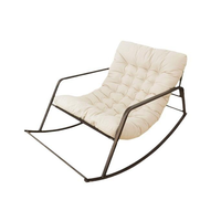 Fauteuil à bascule confortable et moderne pour salon, bureau à domicile, chambre, appartement - Relaxation pour adultes
