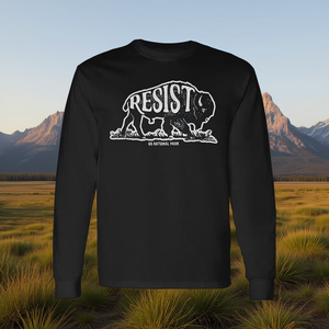 Camiseta de manga larga vintage Resist Bison Buffalo del Parque Nacional de EE. UU. - Product Image 3