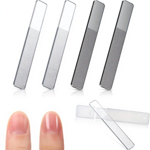 ตะไบเล็บแก้วนาโนใส สองด้าน ล้างทำความสะอาดได้ ใช้ซ้ำได้ สำหรับดูแลเล็บ - Product Image 4