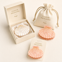 Nouveauté : Pince à Cheveux en Acétate de Cellulose Coquillage Personnalisable avec Logo – Accessoire Cheveux Femme pour Vacances à la Plage