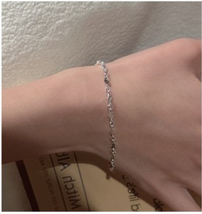 Bracelet rétro en argent sterling S925, style coréen, design de niche, boucle étoile à cinq branches, simple et tendance, premier bijou - Product Image 4