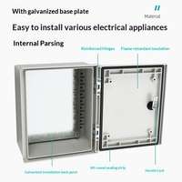 Boîtier de distribution SMC en fibre de verre Hansheng pour extérieur, étanche IP66, résistant à la corrosion, 220A, vente directe