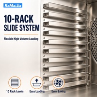 Four combiné commercial CKW-10D, 10 plateaux, cuisson vapeur et convection, 16,4 kW, 380 V, nettoyage automatique