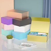 Caja magnética vacía plegable con logotipo personalizado de primera calidad Caja de regalo con cierre plegable Embalaje