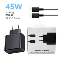 Chargeur PD 45W à vente rapide, chargeur Type-C, charge rapide, câble C, adaptateurs secteur EU US UK