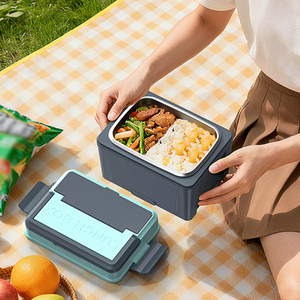 Lonchera Térmica Inalámbrica de 8000 mAh, Portátil, sin Agua, con Carga Inalámbrica, para Calentar Arroz, para el Hogar, la Oficina y Actividades al Aire Libre - Product Image 4