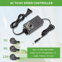 Ventilateur de barbecue portable, moteur à 5 pales, faible bruit, 97x33mm, contrôleur de vitesse variable, 12V/AC double alimentation, camping en plein air, foyer