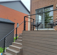 Systèmes de balustrades extérieures en acier inoxydable SS304 pour escaliers, terrasses, balcons et ponts - Garde-corps à câbles de haute qualité, moderne, résistant à la rouille et à l'eau