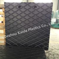 Tapis d'excavatrice durable en UHMWPE et HDPE, plaque antidérapante pour grue, tapis de support pour équipement robuste