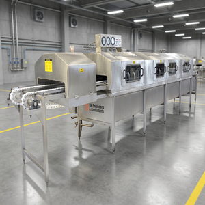 Machine de lavage automatique industrielle en plastique pour plateaux de cages à poulets 380V/220V 380h/220h, avec pompe, moteur et équipement de cuisson de haute capacité - Product Image 3