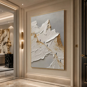 The Ascent Textured <b>Abstract</b> Mountain Impasto Oil Painting On <b>Canvas</b> With Frame Contemporary Landscape Art Hand Painted - Product Image 3
