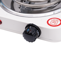 Mini cuisinière électrique en acier inoxydable, plaques chauffantes avec élément chauffant en spirale, installation intégrée, usage domestique, vente chaude