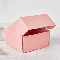 kundenspezifisches drucklogo rosa versandtasche versand wellpappe-faltschachtel für kleidung & schuhe verpackung